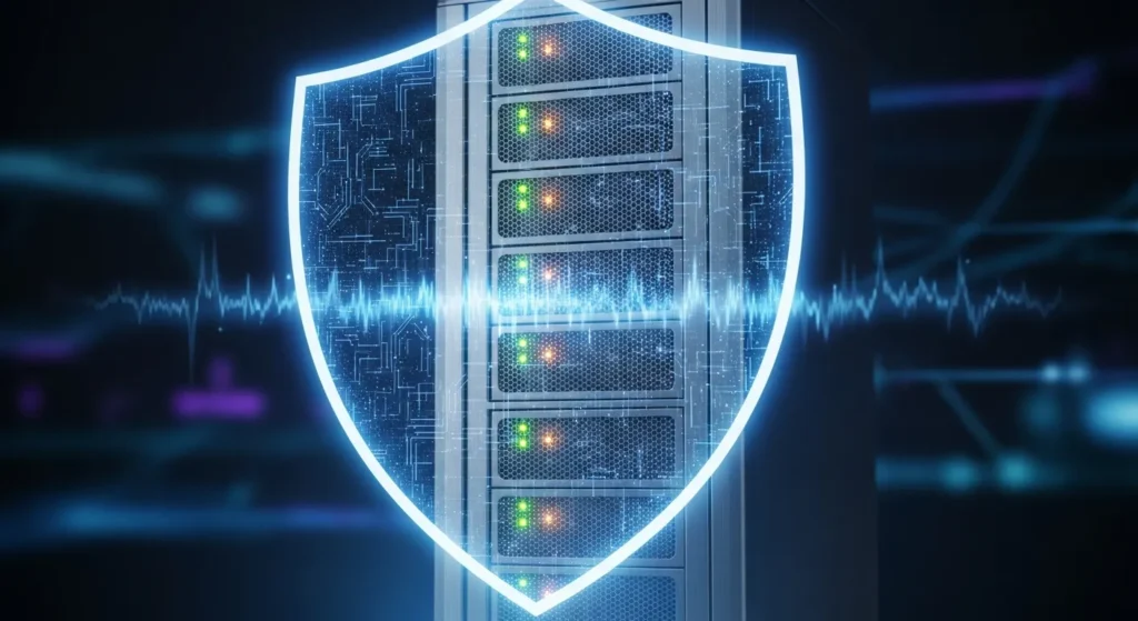 Cyfrowa tarcza chroniąca serwer przed atakami hakerskimi