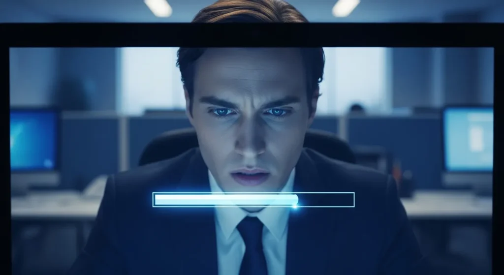 Wolne ładowanie strony powodujące frustrację użytkownika