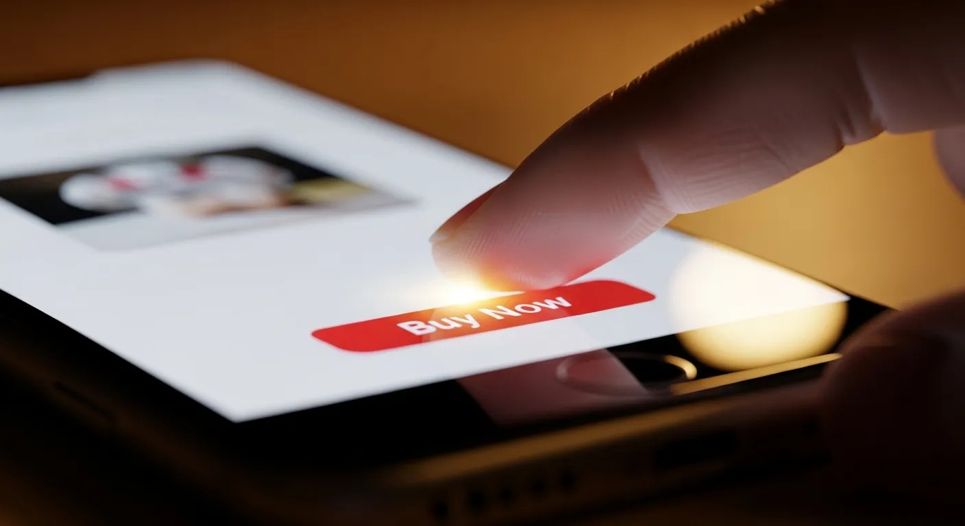 Klient dokonujący zakupu na stronie mobilnej