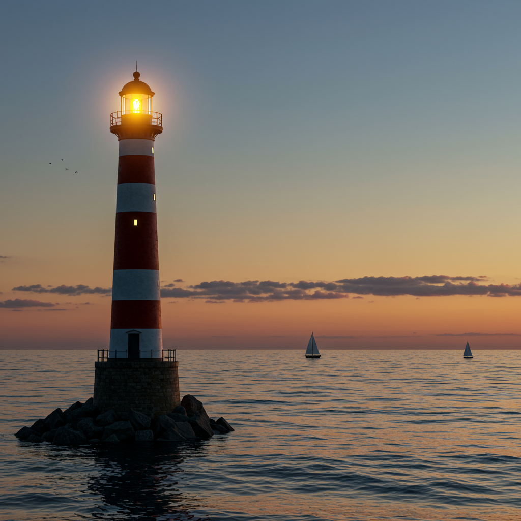 Latarnia morska jako symbol jasnego i zaufanego wizerunku marki w internecie