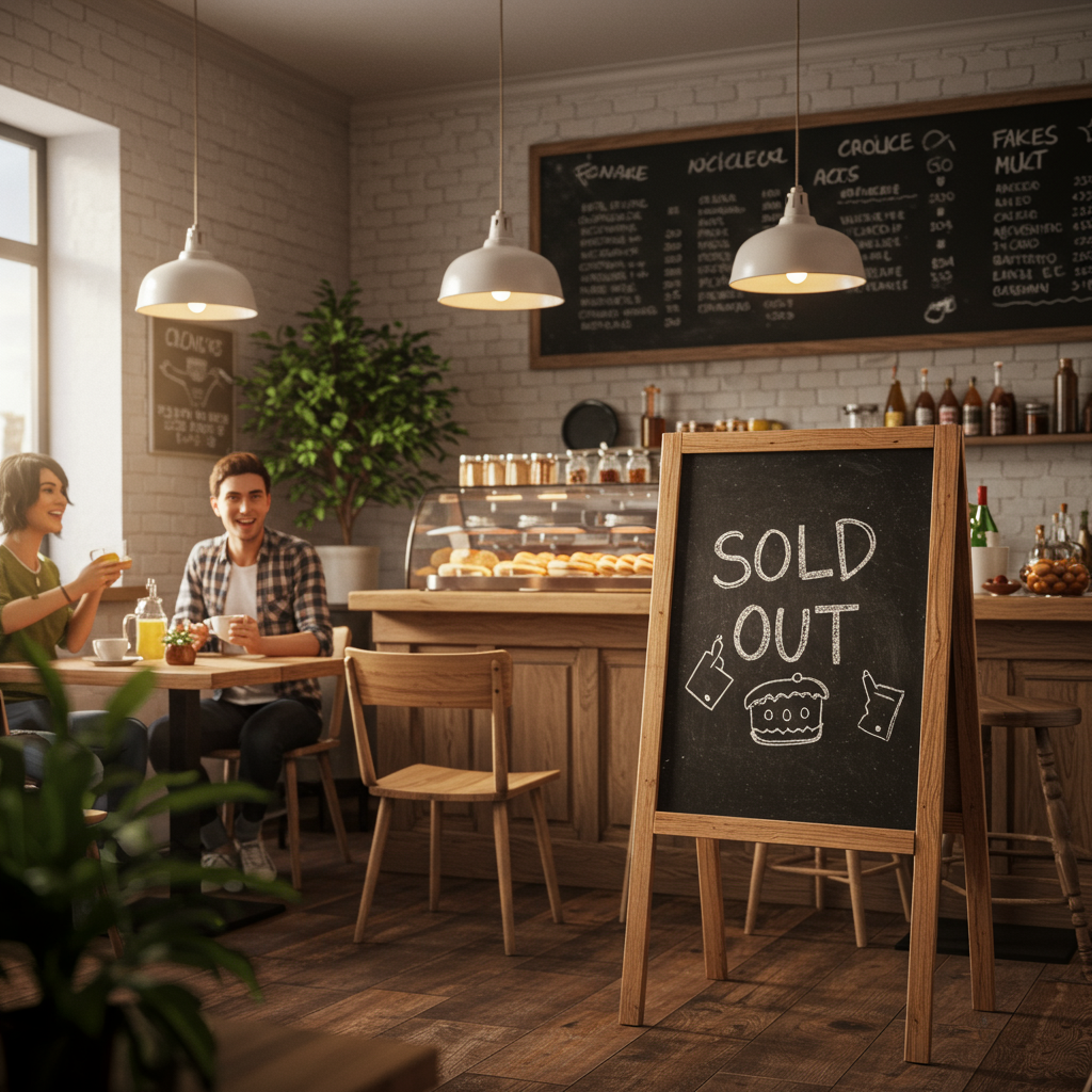 Pełna klientów kawiarnia symbolizująca sukces lokalnego biznesu