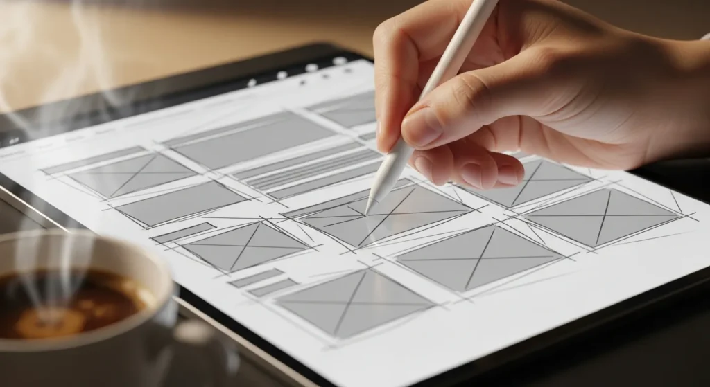 Szkicowanie makiety strony internetowej UX