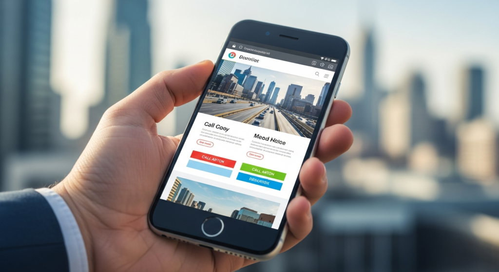 Responsywne strony internetowe na telefonie komórkowym mobile first