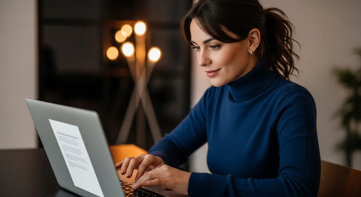 Profesjonalny copywriter pracujący nad strategią treści dla klienta