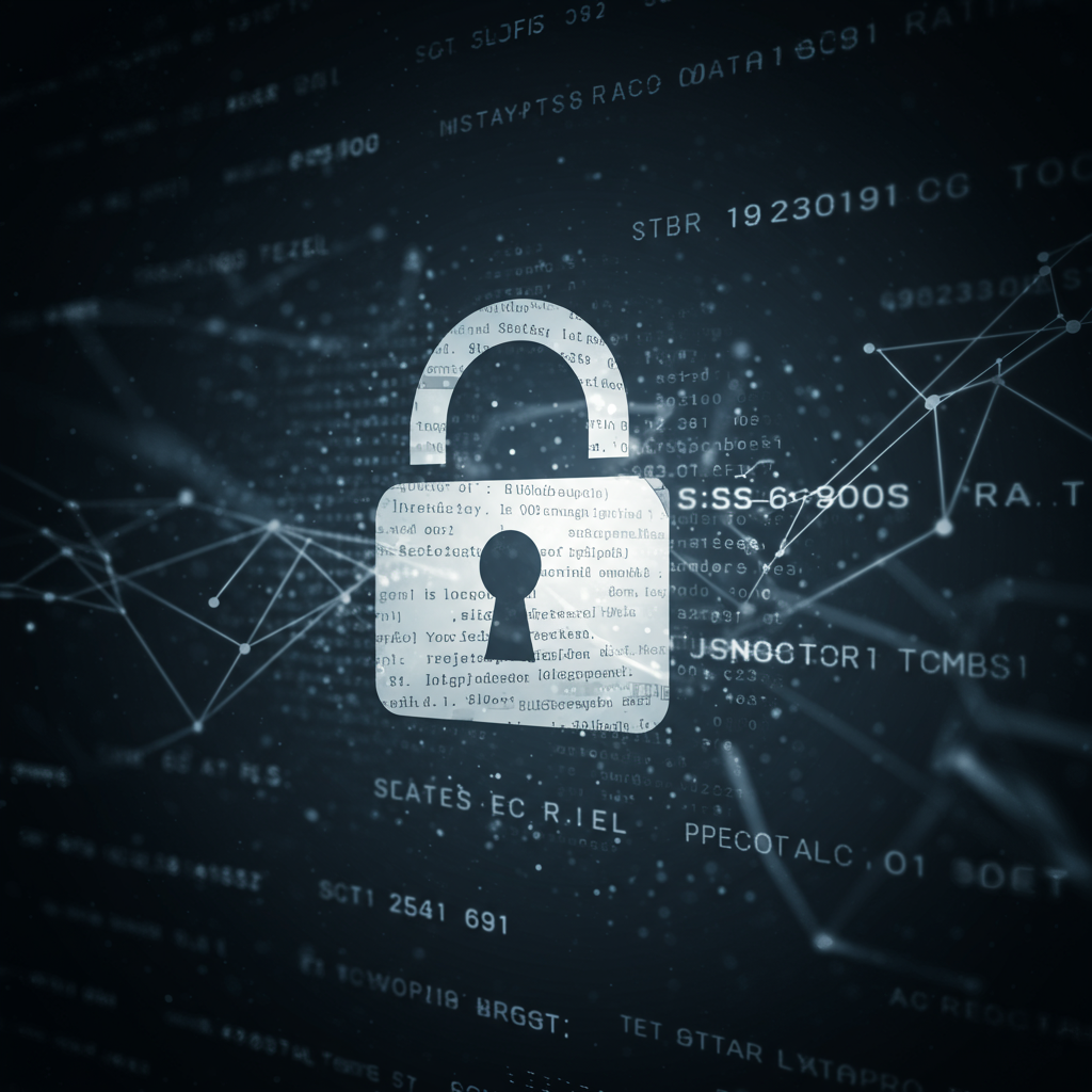 Symbol kłódki cyfrowej, reprezentujący bezpieczeństwo transakcji domen