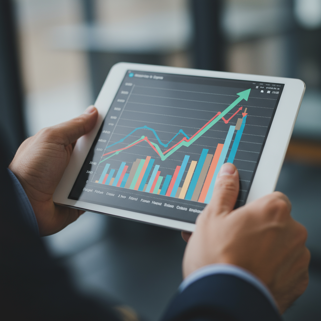 Wykres przedstawiający wzrost ruchu na stronie i wskaźników zaangażowania