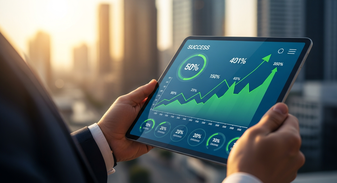 Wzrost sprzedaży i zysków widoczny na wykresach dzięki kampanie Google Ad’s