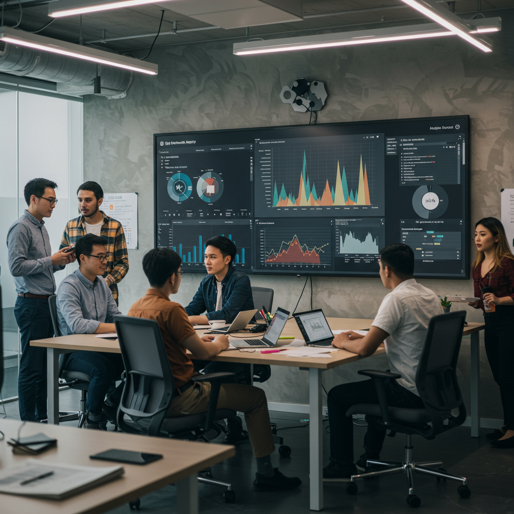 Zespół agencji interaktywnej analizujący dane z mediów społecznościowych