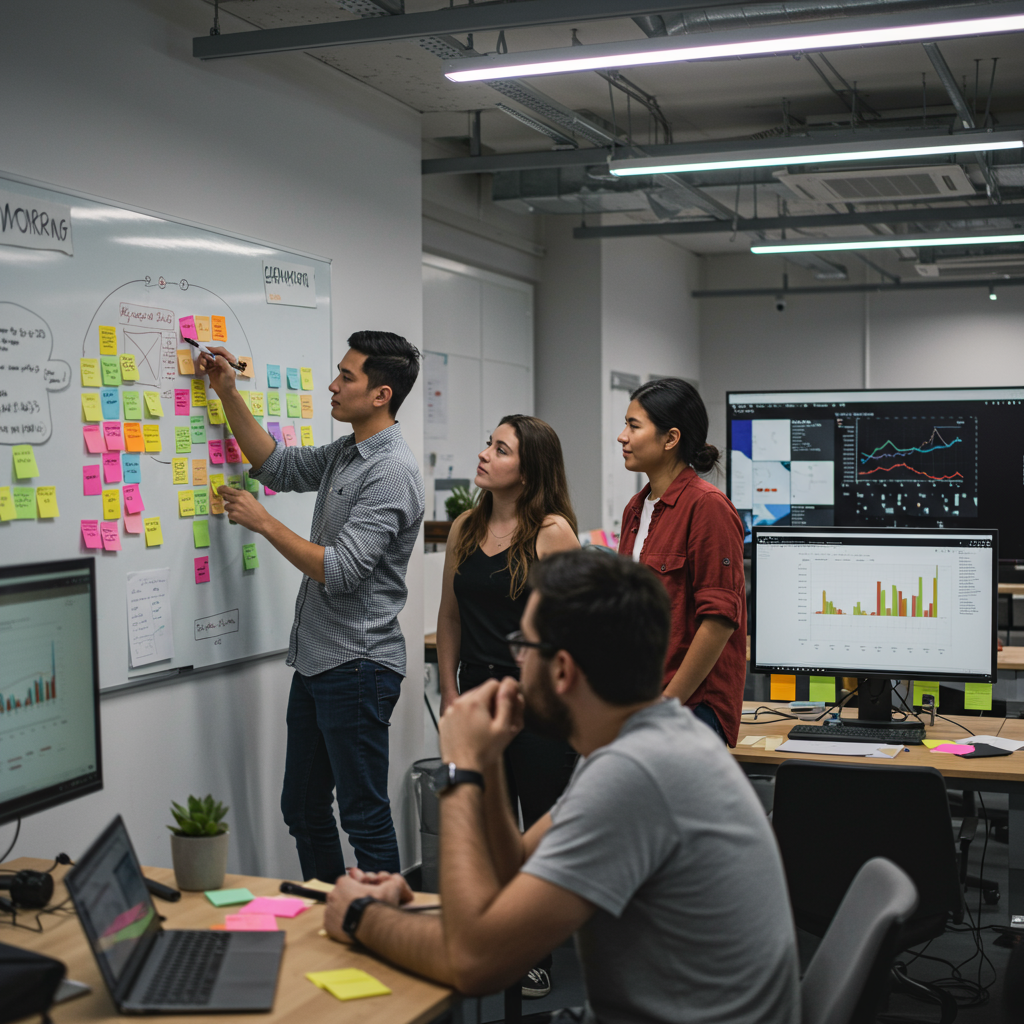 Zespół agencji interaktywnej tworzący strategię social media