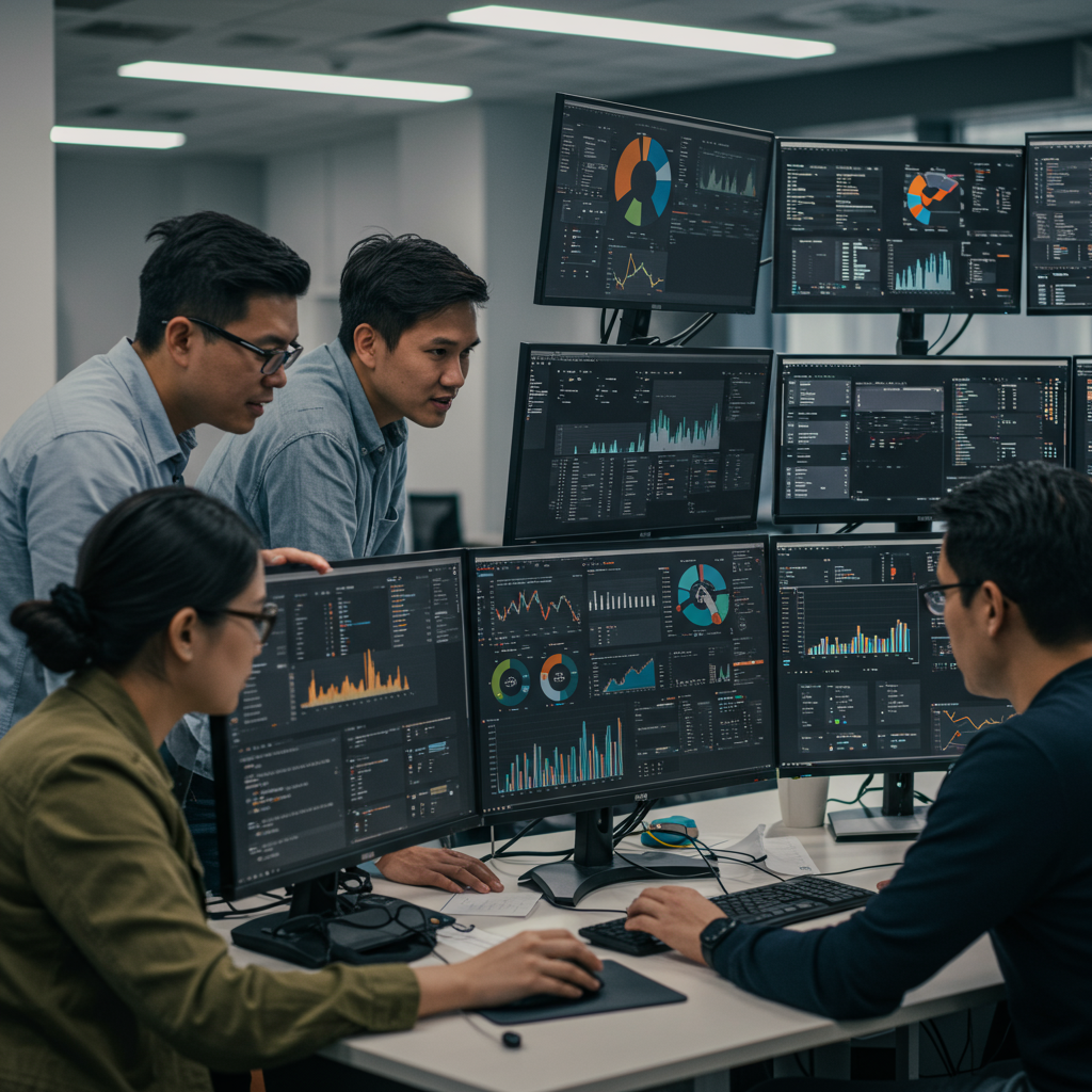 Zespół ekspertów analizujący dane z kampanii Google Ads