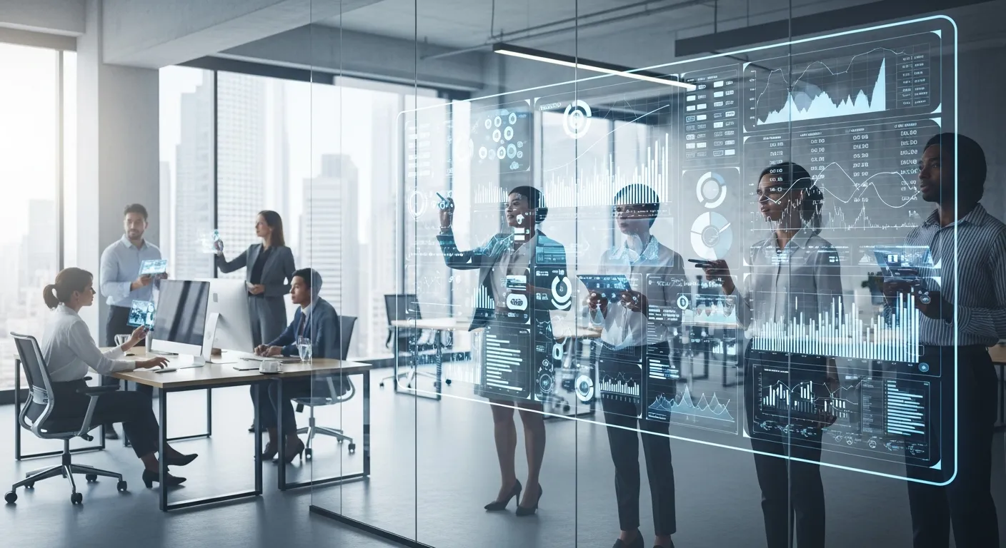 Zespół Agencji Interaktywnej analizujący wyniki obsługi social media