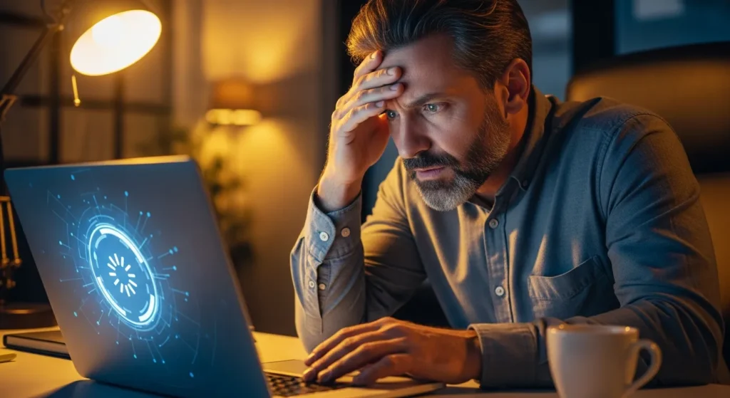 Właściciel firmy zmartwiony wolnym działaniem strony internetowej