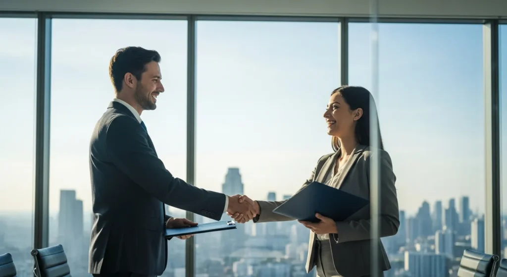 Udane spotkanie biznesowe i finalizacja kontraktu B2B